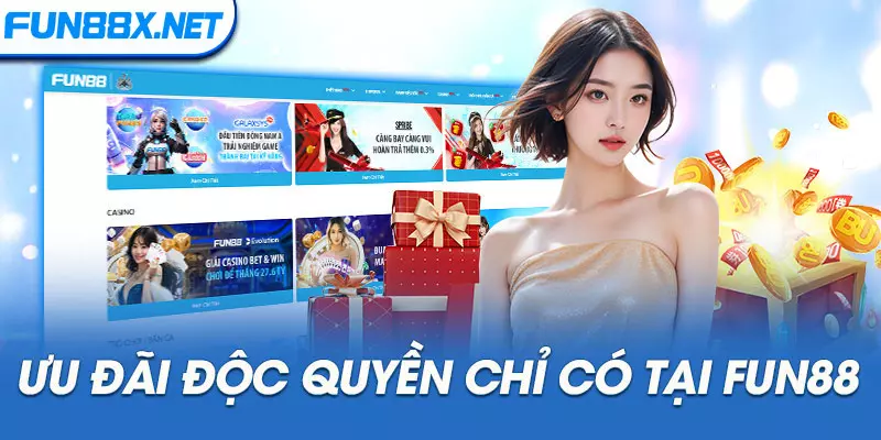 Ưu đãi độc quyền chỉ có tại Fun88